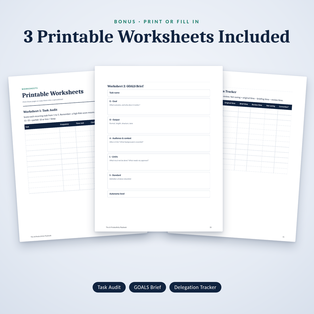 The AI Productivity Playbook: How to Delegate Your Daily Work to AI Agents (PDF Guide)