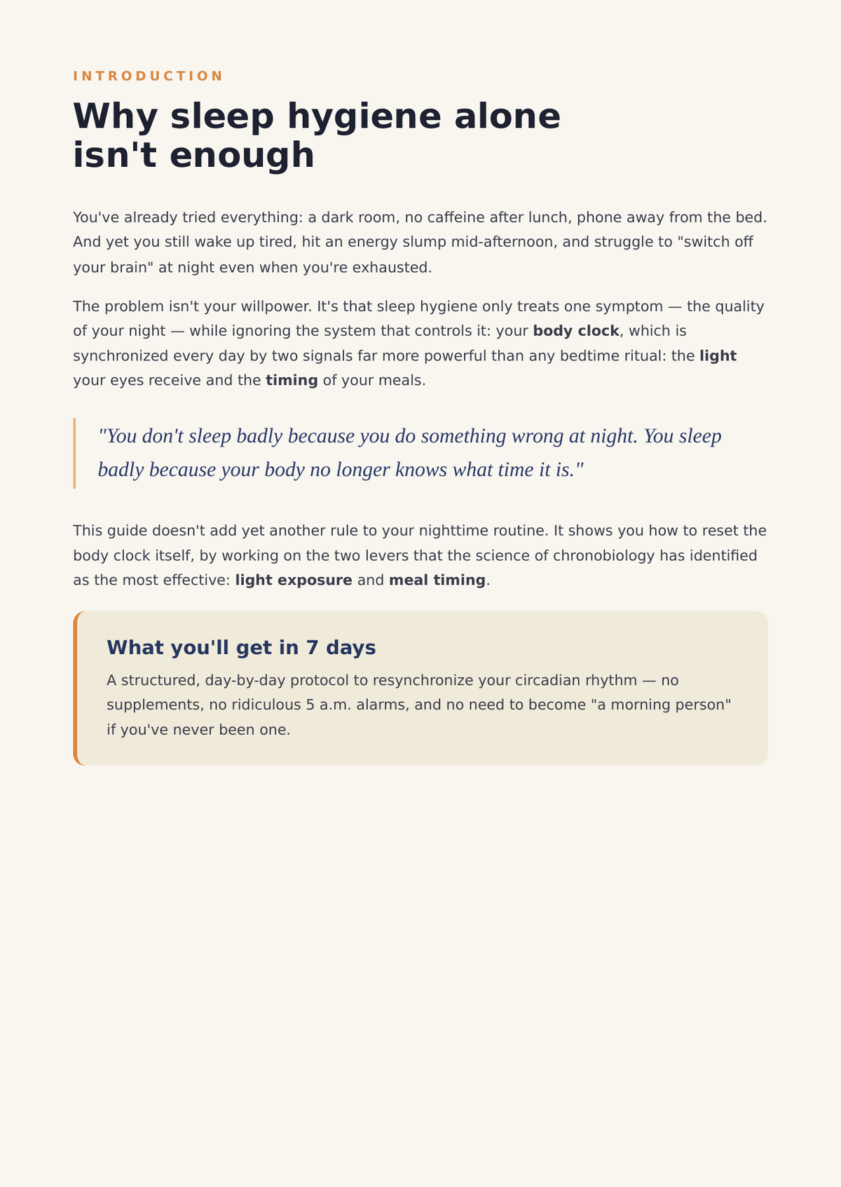 The Circadian Rhythm Reset Protocol: Fix Your Sleep and Boost Your Energy Naturally
