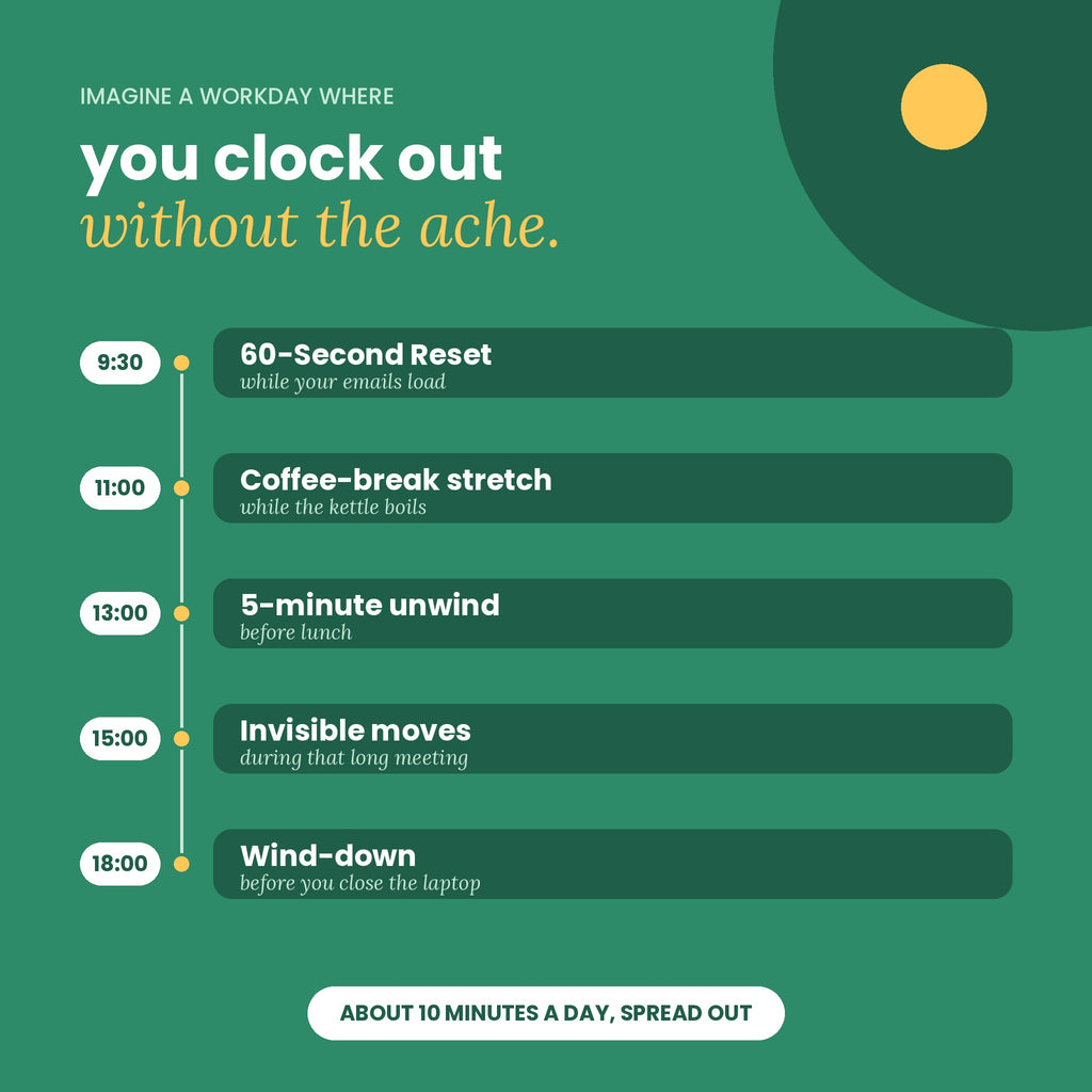 Your Neck Called. It Wants a Break. (16 Tiny Desk Stretches, No Sweat Required) PDF